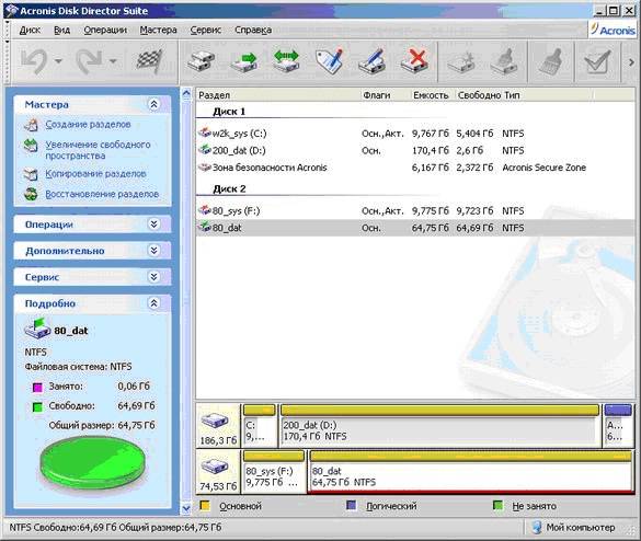 Acronis Disk Director